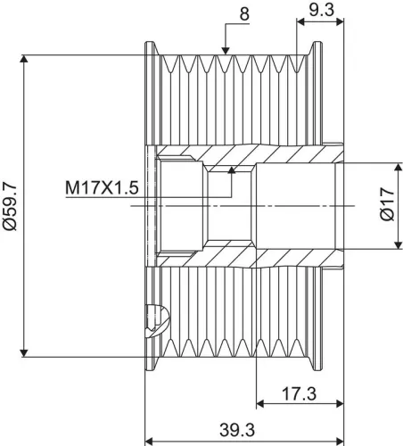 VALEO Alternator Freewheel Clutch (588053)