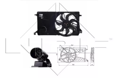 Fan, engine cooling