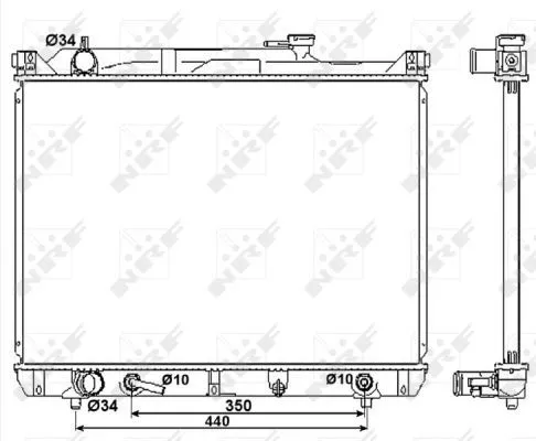 NRF Radiator, engine cooling (53037)