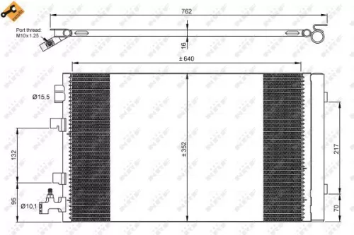 NRF Condenser, air conditioning (35932)