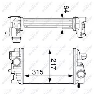 NRF Charge Air Cooler (30534)