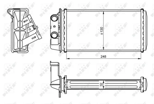 NRF Heat Exchanger, interior heating (54268)