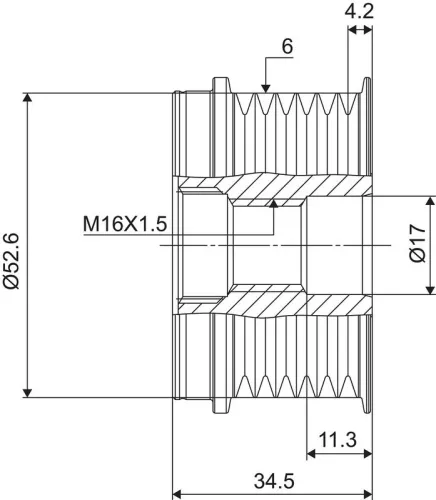VALEO Alternator Freewheel Clutch (588074)