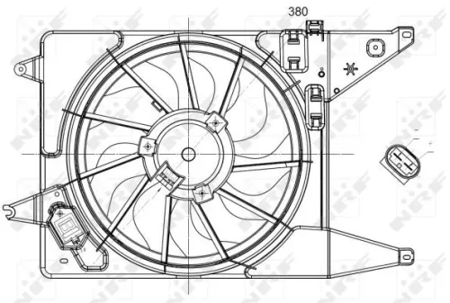 NRF Fan, engine cooling (47225)
