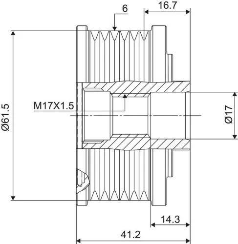 VALEO Alternator Freewheel Clutch (588009)