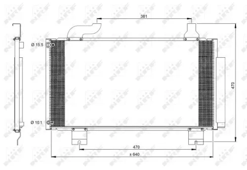 NRF Condenser, air conditioning (350097)