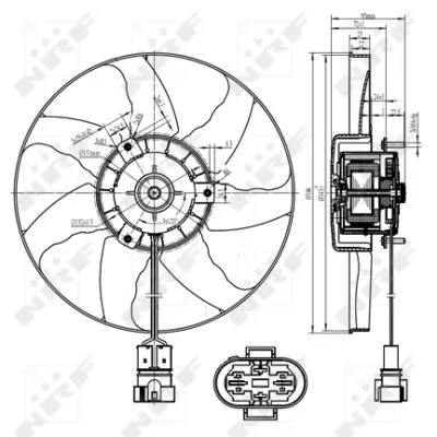 NRF Fan, engine cooling (47428)