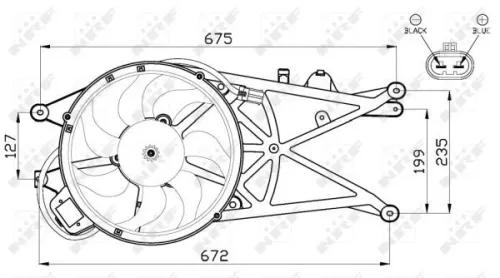 NRF Fan, engine cooling (47489)