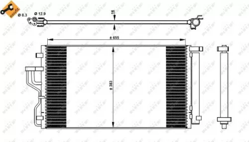 NRF Condenser, air conditioning (350078)