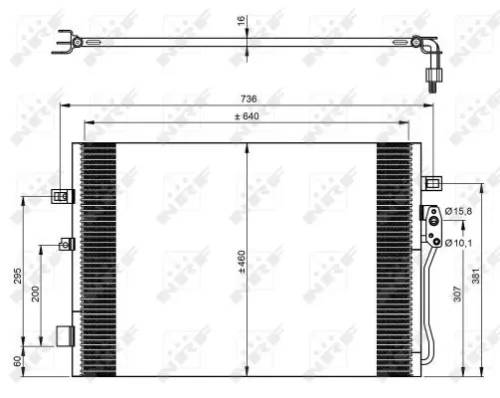 NRF Condenser, air conditioning (350087)