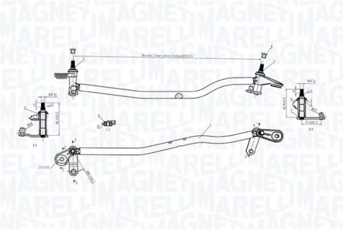 MAGNETI MARELLI Wiper Linkage (085570175010)