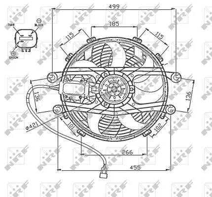 NRF Fan, engine cooling (47747)