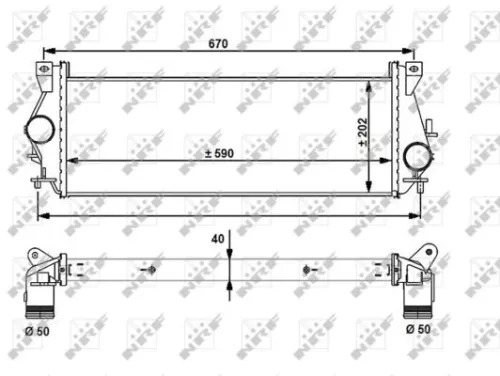 NRF Charge Air Cooler (30910)