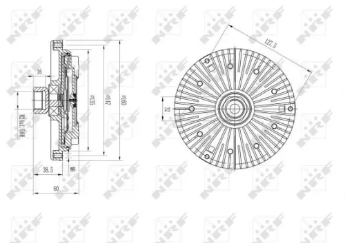 NRF Clutch, radiator fan (49640)