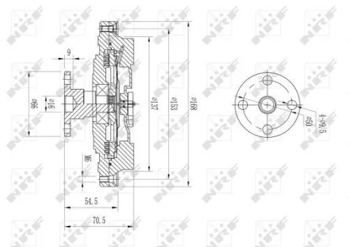NRF Clutch, radiator fan (49630)