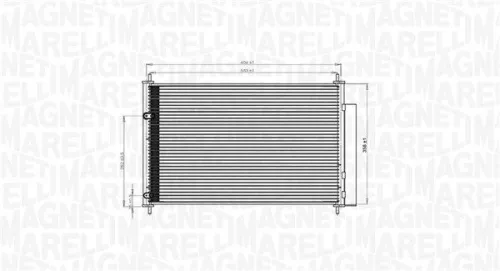 MAGNETI MARELLI Condenser, air conditioning (350203767000)