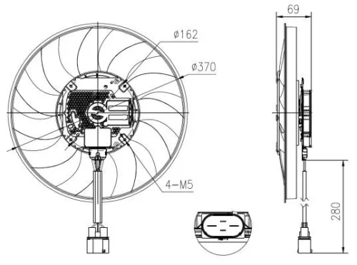 NRF Fan, engine cooling (47930)