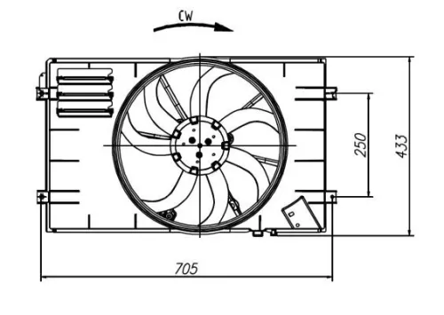 NRF Fan, engine cooling (47927)