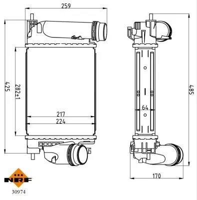 NRF Charge Air Cooler (30974)