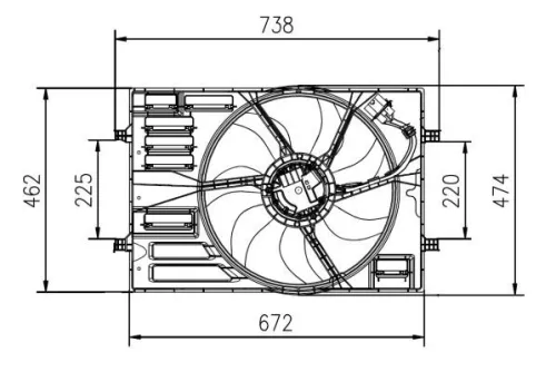 NRF Fan, engine cooling (47950)