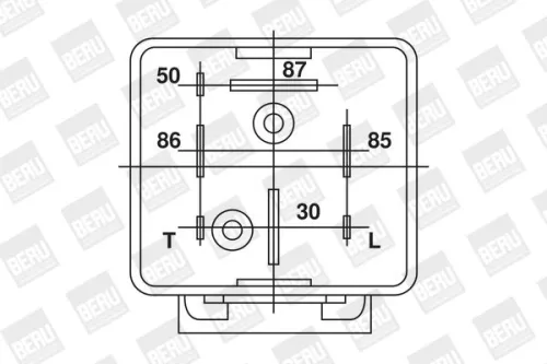 BorgWarner (BERU) Relay, glow plug system (GR031)