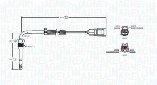 MAGNETI MARELLI Sensor, exhaust gas temperature (172000089010)