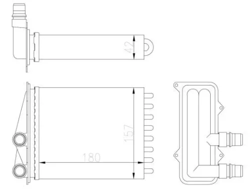 NRF Heat Exchanger, interior heating (54412)