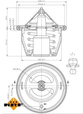 NRF Thermostat, coolant (725012)