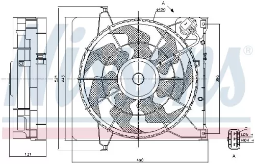 NISSENS Fan, engine cooling (85896)