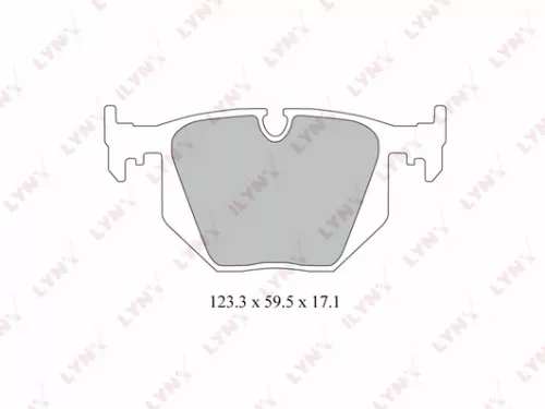 Disc brake pads, rear