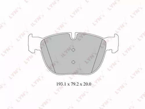 Disc brake pads, front