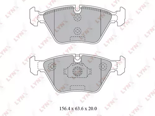 Disc brake pads, front