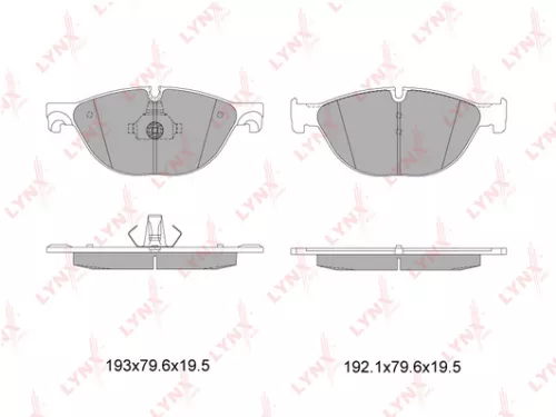 Disc brake pads, front