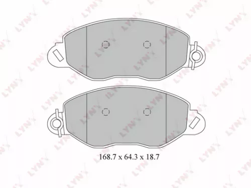 Disc brake pads, front