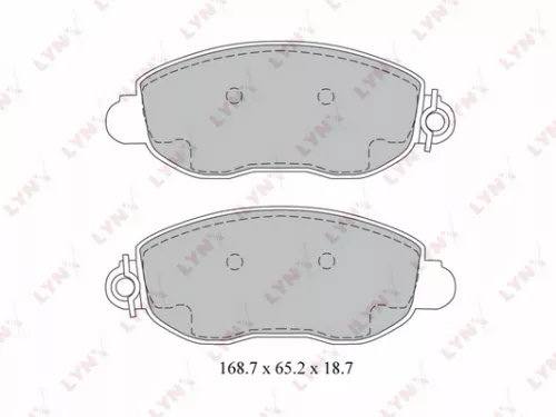 Disc brake pads, front