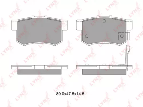 Disc brake pads, rear