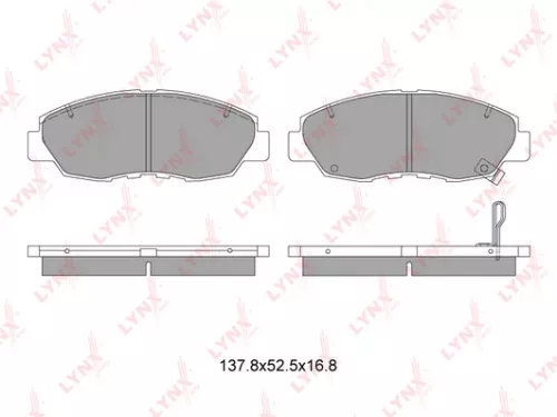 Disc brake pads, front