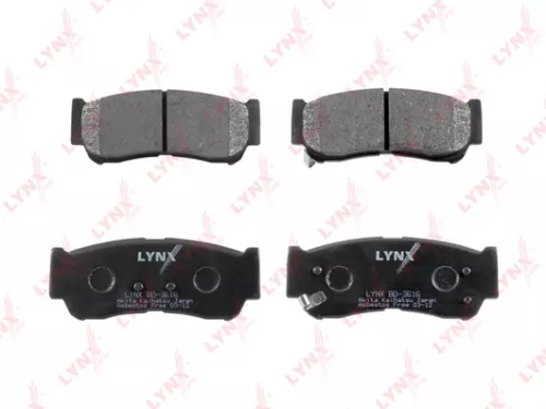 LYNXAUTO Disc brake pads, rear (BD-3616)