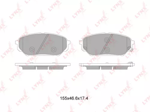 Disc brake pads, front