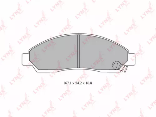 Disc brake pads, front
