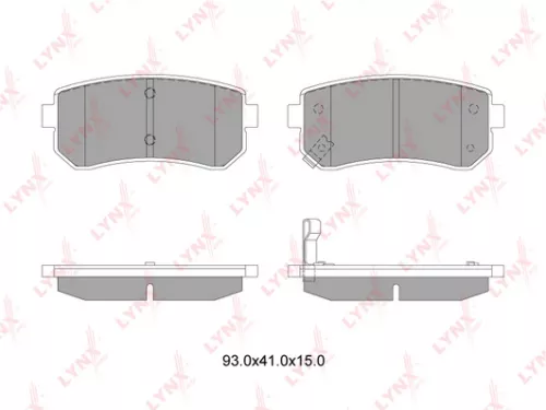 Disc brake pads, rear