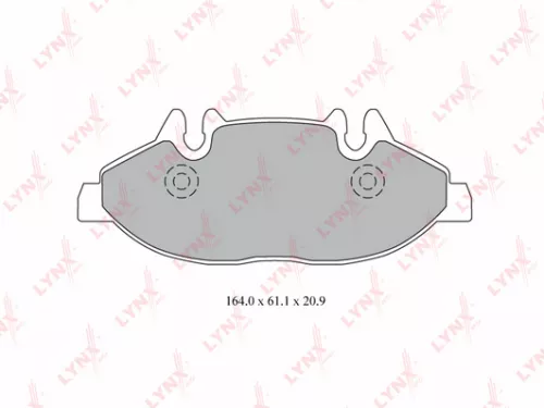 Disc brake pads, front