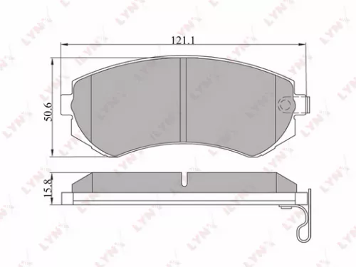 Disc brake pads, front