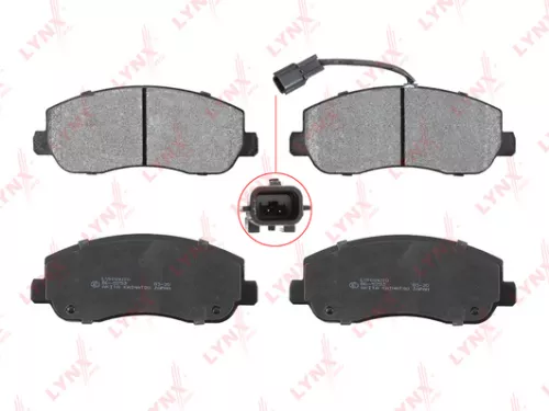 Disc brake pads, front