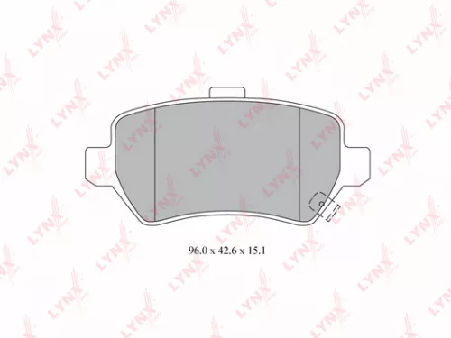 Disc brake pads, rear