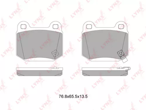 Disc brake pads, rear