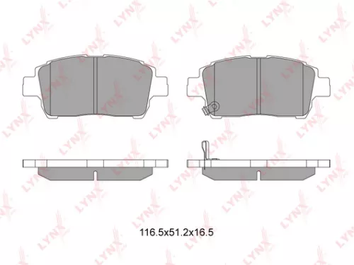 Disc brake pads, front