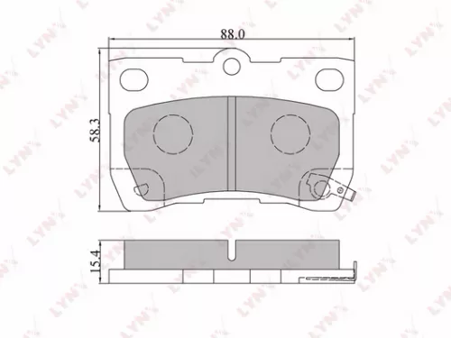Disc brake pads, rear