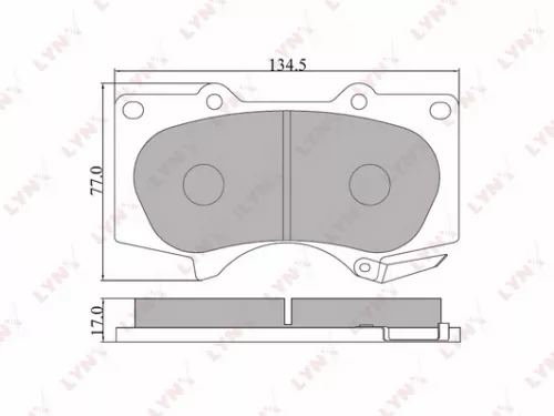 Disc brake pads, front