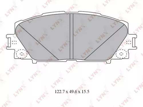 LYNXAUTO Disc brake pads, front (BD-7550)